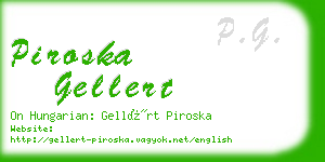 piroska gellert business card